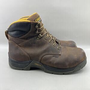 Carolina 6" Waterproof Composite Toe Work Boots Men Size 14 4E Brown Mid Shoes